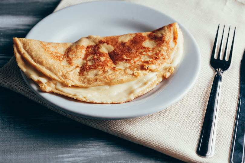 Receita rápida e saudável de crepioca
