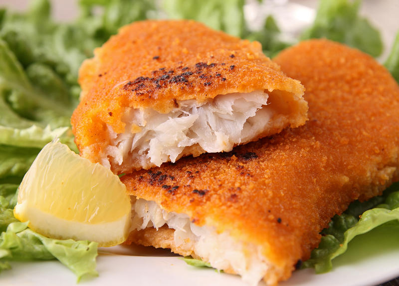 Filé de peixe empanado FIT e Dukan – Uma delicia