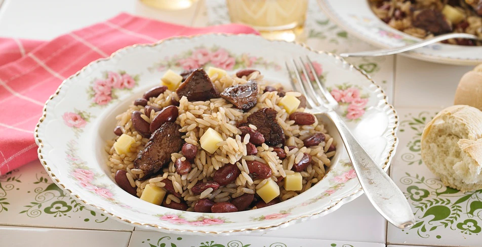 Mexido de Arroz e Feijão