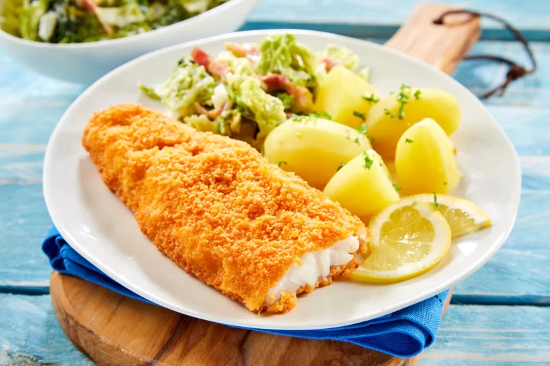 Receita de Isca de Peixe Empanado na Airfryer
