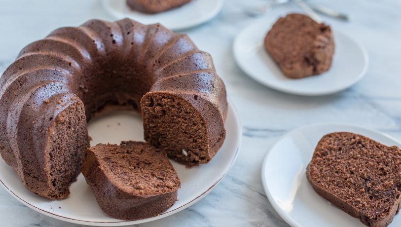 Bolo de Whey Protein de Chocolate
