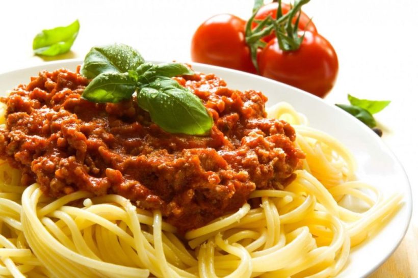 Espaguete à Bolonhesa Vegetariana