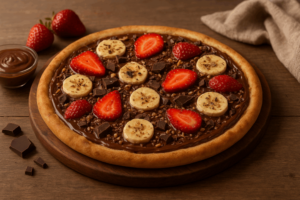 🍫 Receita de Pizza Doce Gourmet Caseira