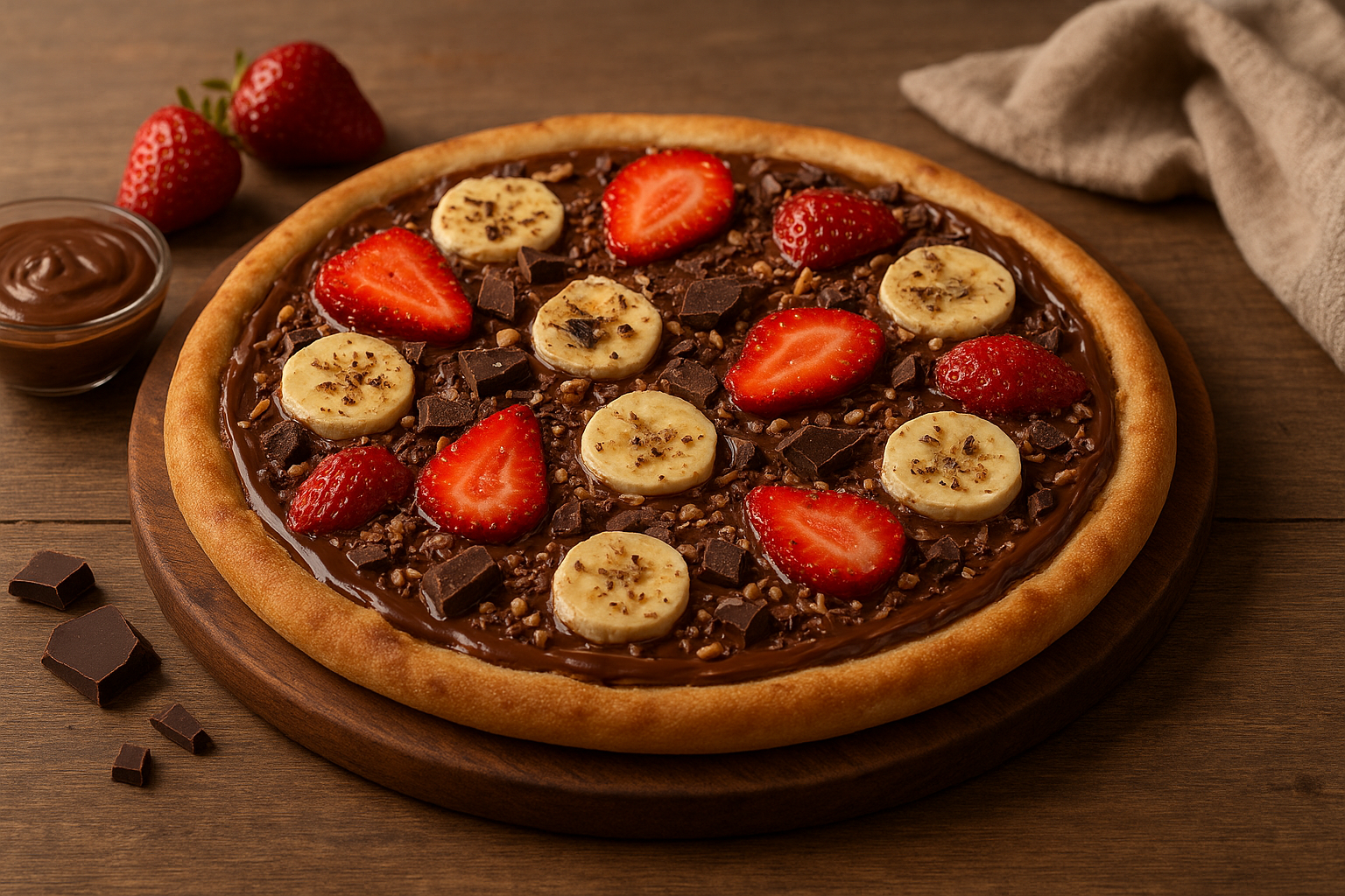 🍫 Receita de Pizza Doce Gourmet Caseira