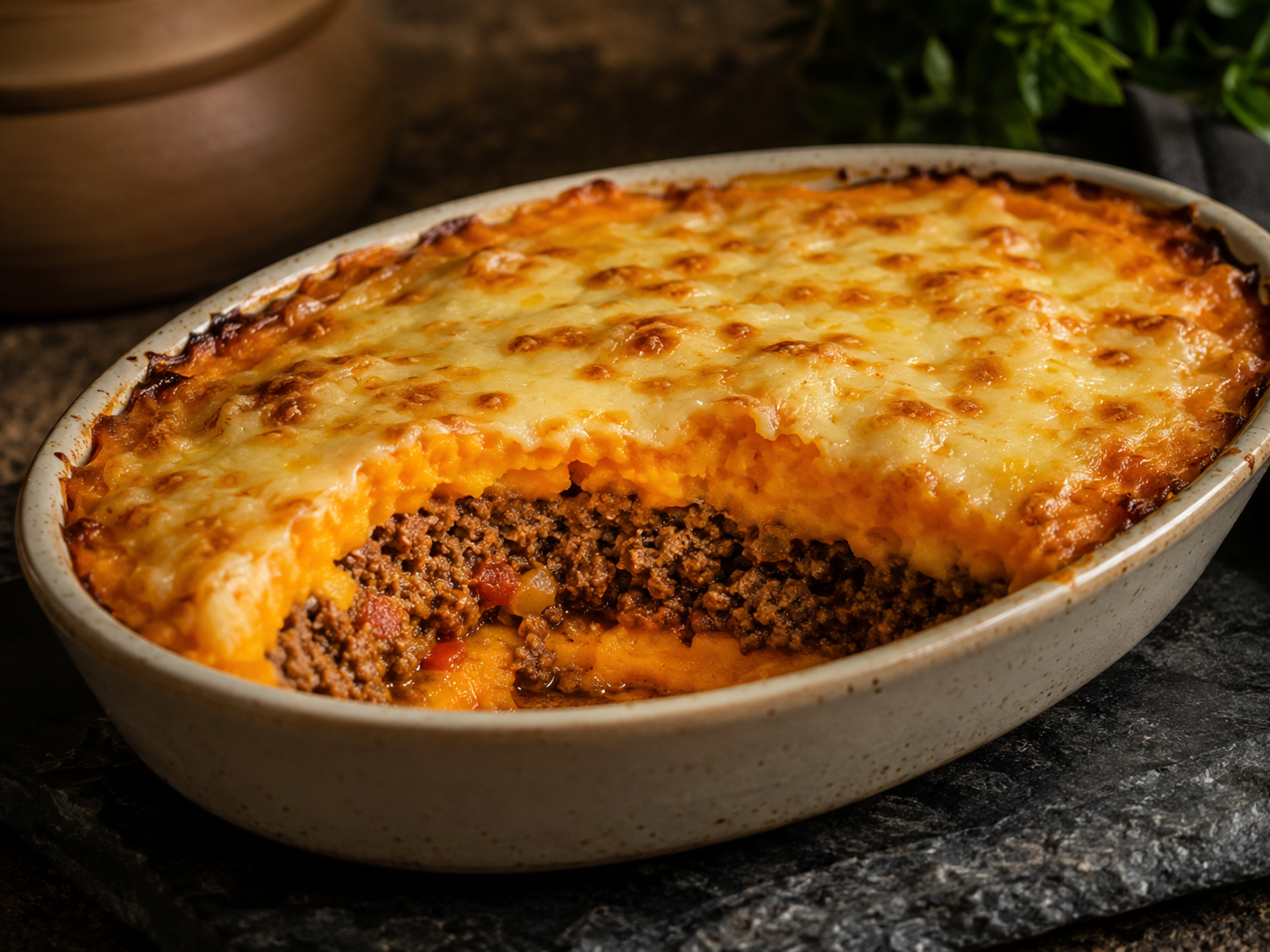 Escondidinho de Abóbora com Carne Moída Bem Temperadinho